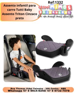 Assento infantil para carro Tutti Baby Triton -Preto