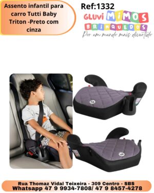 Assento infantil para carro Tutti Baby Triton -Preto