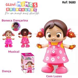 Boneca Dance Girl Musical Com Luz Que Canta Dançarina