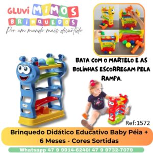 Brinquedo Didático Educativo Bebe Baby Péia Maral + 6 Meses - Cores Sortidas