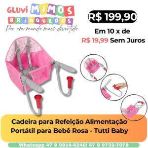 Cadeira de Alimentação Tutti Baby – Rosa -