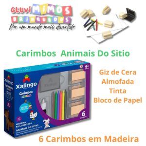 Carimbos Educativos Animais Do Sitio - Xalingo
