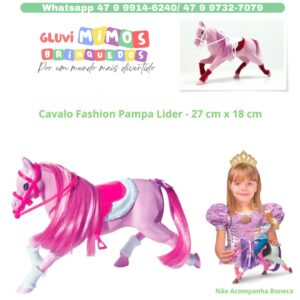 Cavalo Fashion Pampa Lider - 27 cm x 18 cm