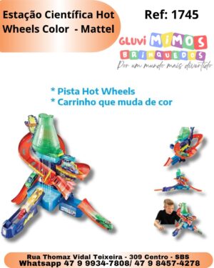 Estação Científica Hot Wheels Color  - Mattel