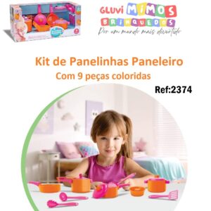 Kit de Panelinhas Paneleiro, Nig Brinquedos