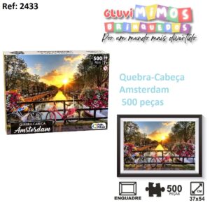 Quebra Cabeça Puzzle Amsterdam 500 Peças - Pais & Filhos