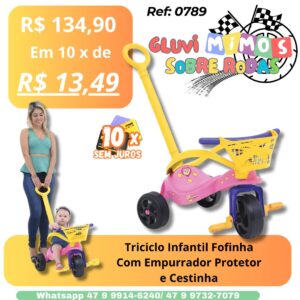 Triciclo Fofinha Com Cestinha Xalingo