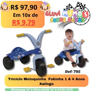 Triciclo Fokinha 1 A 4 Anos Xalingo