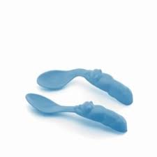 Kit 2 Colheres Urso Adoleta - Azul