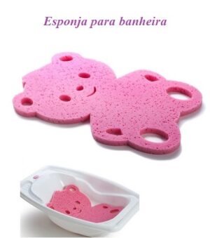 Esponja Para Banheira Bebê Rosa