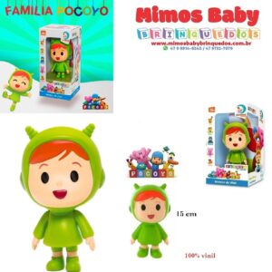 Boneco Nina Pocoyo de Vinil  Cardoso Toys 15 Centímetros