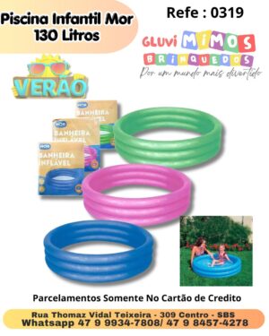 Piscina Inflável Mor Redonda 130 Litros - Sortidos