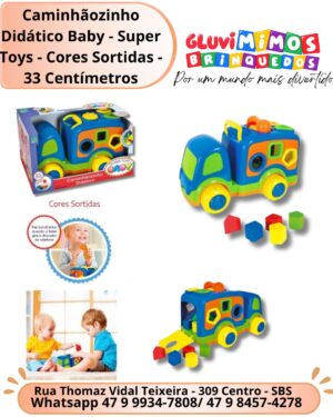 Caminhãozinho Didático Baby - Super Toys - Cores Sortidas - 33 Centímetros