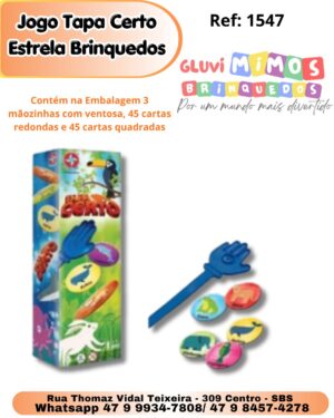 Jogo Tapa Certo - Estrela Brinquedos