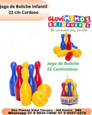 Jogo de Boliche Infantil 22 cm Cardoso
