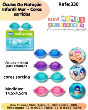 Óculos De Natação Infantil Mor - Cores sortidas