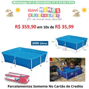 Piscina 2000 Litros de Lona e Armação - MOR