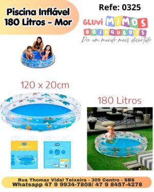 Piscina Inflável 180 Litros - Mor