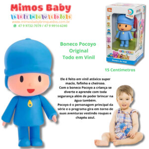 Pocoyo - Boneco De Vinil Cardoso Toys - 15 Centímetros