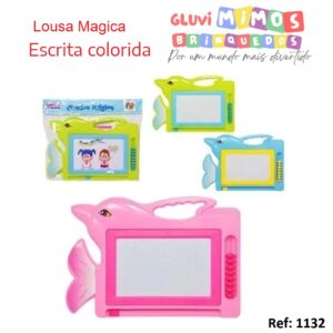 Quadro Mágico Golfinho - Cores diversas - Escrita colorida