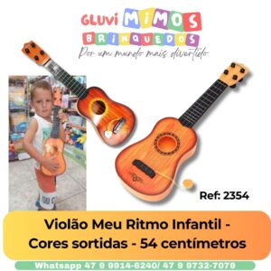 Violão Meu Ritmo Infantil - Cores sortidas - 54 centímetros