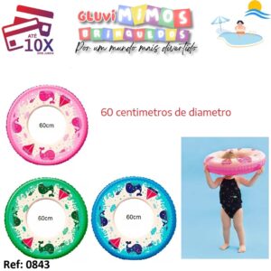 Boia Redonda Estampada Mor De 60cm Cores Sortidas