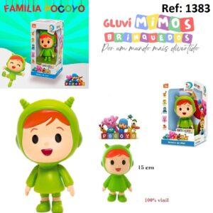 Boneco Nina Pocoyo de Vinil  Cardoso Toys 15 Centímetros