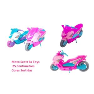 Moto Scott Feminina Na Solapa Bs Toys  25 Centímetros