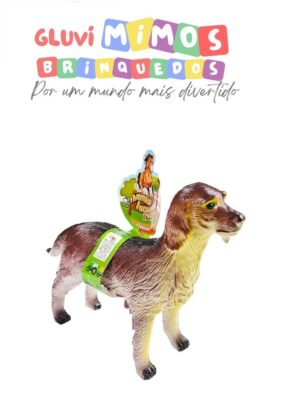 Cachorro Borracha Médio 20 Cm Alt - Brinquedo Fazenda