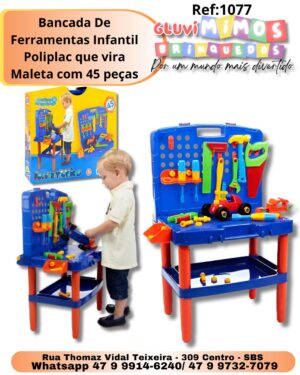 Bancada De Ferramentas Infantil Poliplac