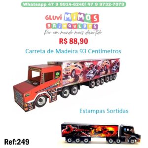 Carreta de Madeira 93 Centímetros