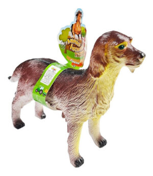 Cachorro Borracha Médio 20 Cm Alt - Brinquedo Fazenda