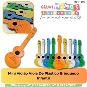 Mini Violão Viola De Plástico Brinquedo Infantil
