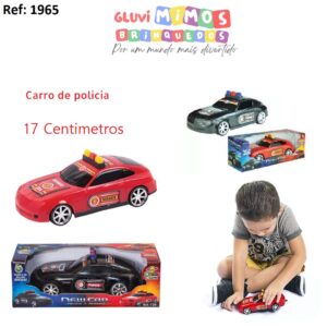 Carro New Car Polícia e Resgate bs Toys 17 Centímetros