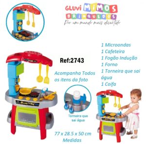 Cozinha Infantil Maral Beauty Chef  Colorida