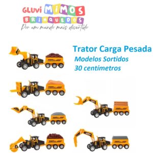 Trator Carga Pesada Pica Pau Modelos Sortidos 30 centímetros