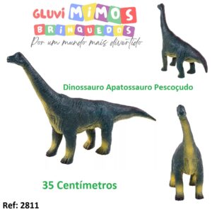 Dinossauro Apatossauros De Vinil - Db Play 35 Centímetros