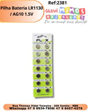 Pilha Bateria  LR1130 / AG10 1.5V