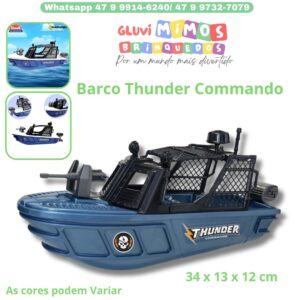 Barco Infantil Thunder Commando - Usual Brinquedos 34 x 13 x 12 cm