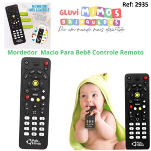 Mordedor Infantil Macio Para Bebê Controle Remoto1