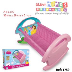 Berço Boneca Era Uma Vez Princesas Soninho Do Bebê - Nig