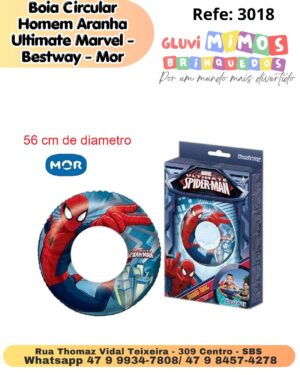 Boia Circular Homem Aranha Ultimate Marvel - Bestway - Mor