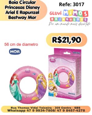 Boia Circular Princesas Disney Ariel E Rapunzel Bestway Mor