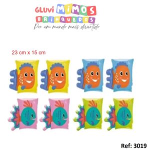 Bóia Infantil De Braço Bichinhos 23x15 Cm Mor