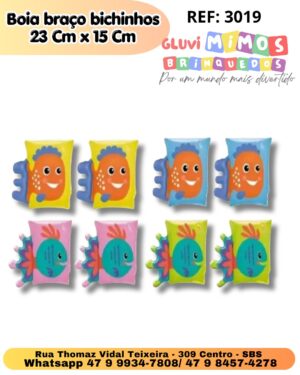 Bóia Infantil De Braço Bichinhos 23x15 Cm Mor