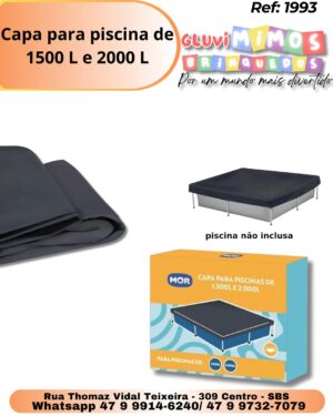 Capa De Proteção Impermeável Para Piscina 1500 Litros Mor