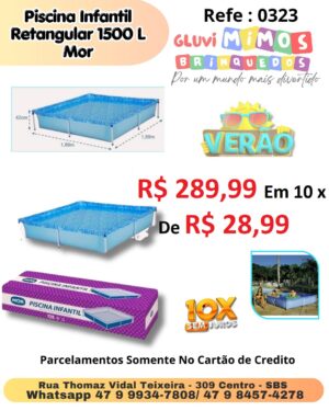 Piscina Infantil Retangular 1500l Mor