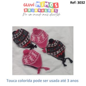 Touca colorida pode ser usada até 3 anos