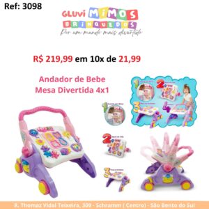 Andador 4 Em 1 Menina Maral