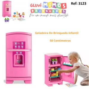 Geladeira De Brinquedo Infantil 50cm Sweet Fantasy